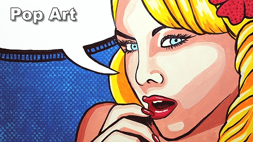 how to paint a pop art portrait