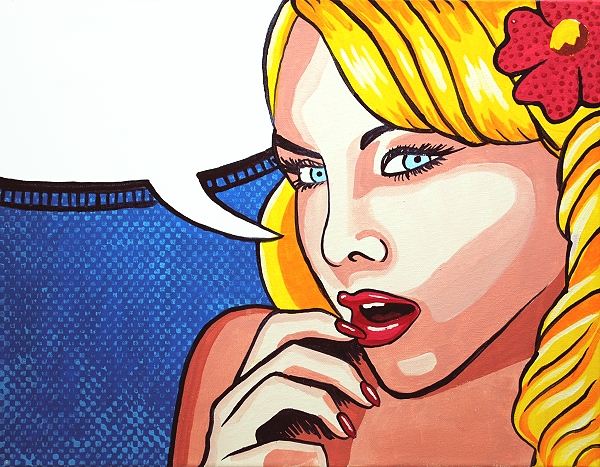 pop art painting tutorial