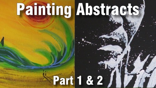 how to paint astract acrylic