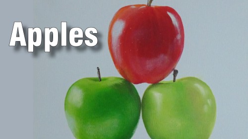 how to paint apples acrylic