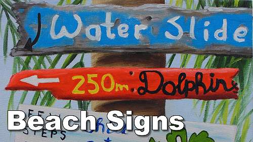 how to paint beach signs old wood
