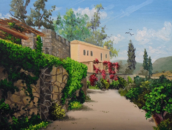 how to paint tuscan buildings