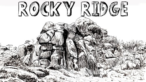 how to draw a rocky ridge pen and ink