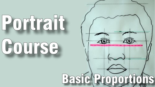 how to paint basic proportions portrait couse watercolour