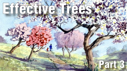 how to paint effective trees part three watercolour