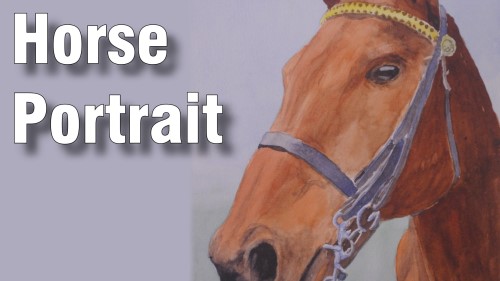 how to paint horse watercolour