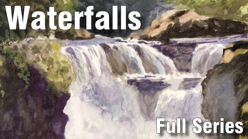 how to paint waterfalls full series watercolour