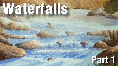 how to paint waterfalls part one watercolour